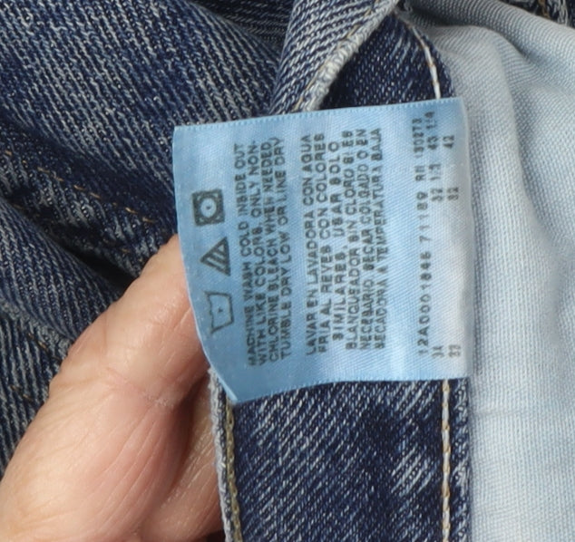 Wrangler Men's Blue Straight Jeans 32W 32L