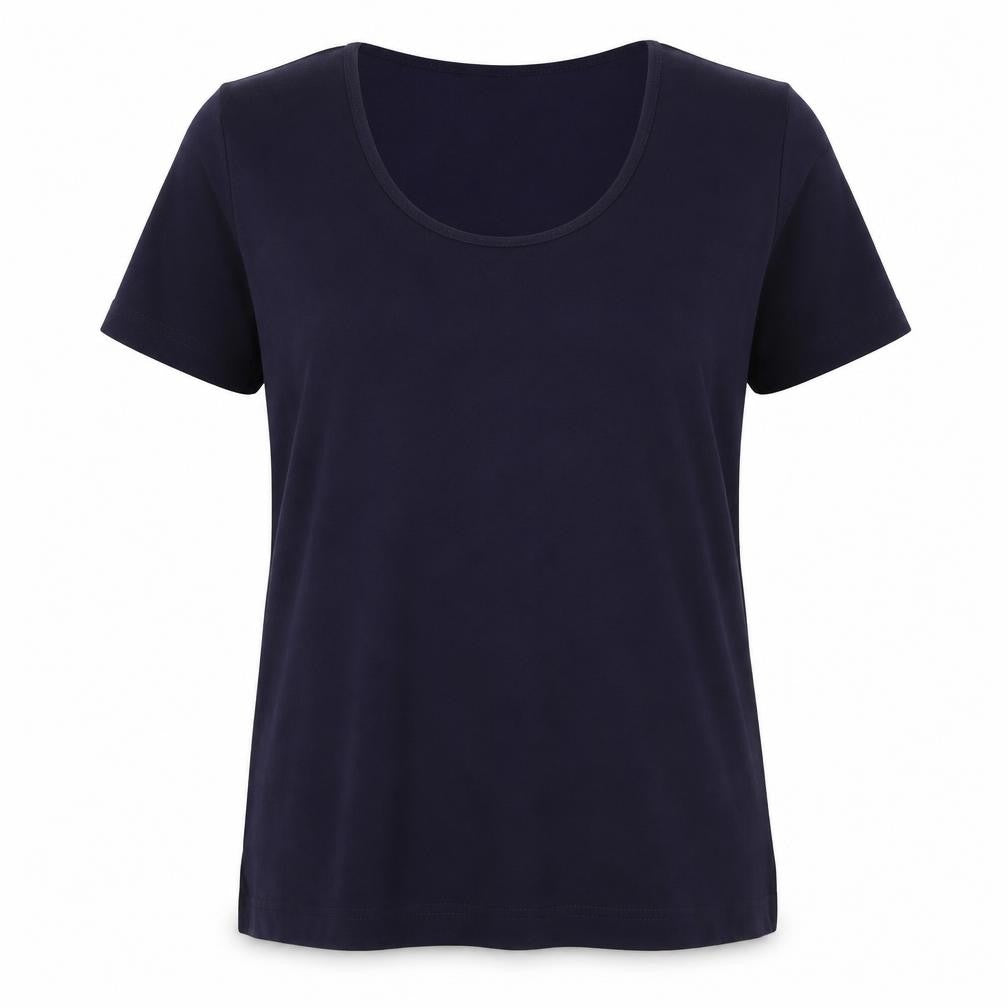 Front view of Primark Women's Blue Basic T-Shirt, size 18-20