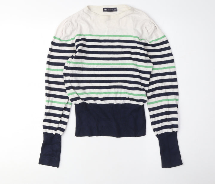 Marks and Spencer Women’s Striped Pullover Jumper Size 6