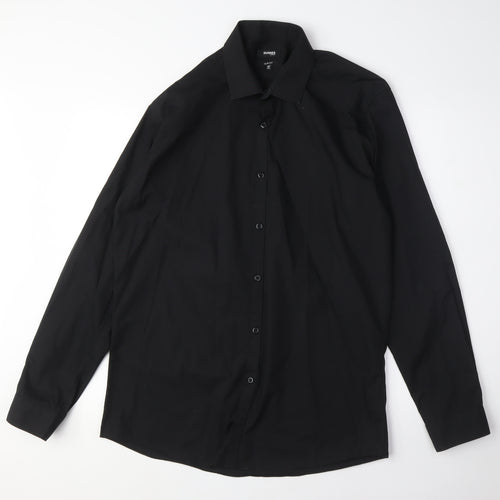 Dunnes Stores Men's Black Slim Fit Dress Shirt