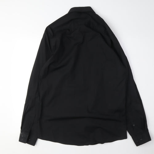 Dunnes Stores Men's Black Slim Fit Dress Shirt
