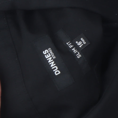 Dunnes Stores Men's Black Slim Fit Dress Shirt