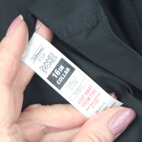 Dunnes Stores Men's Black Slim Fit Dress Shirt