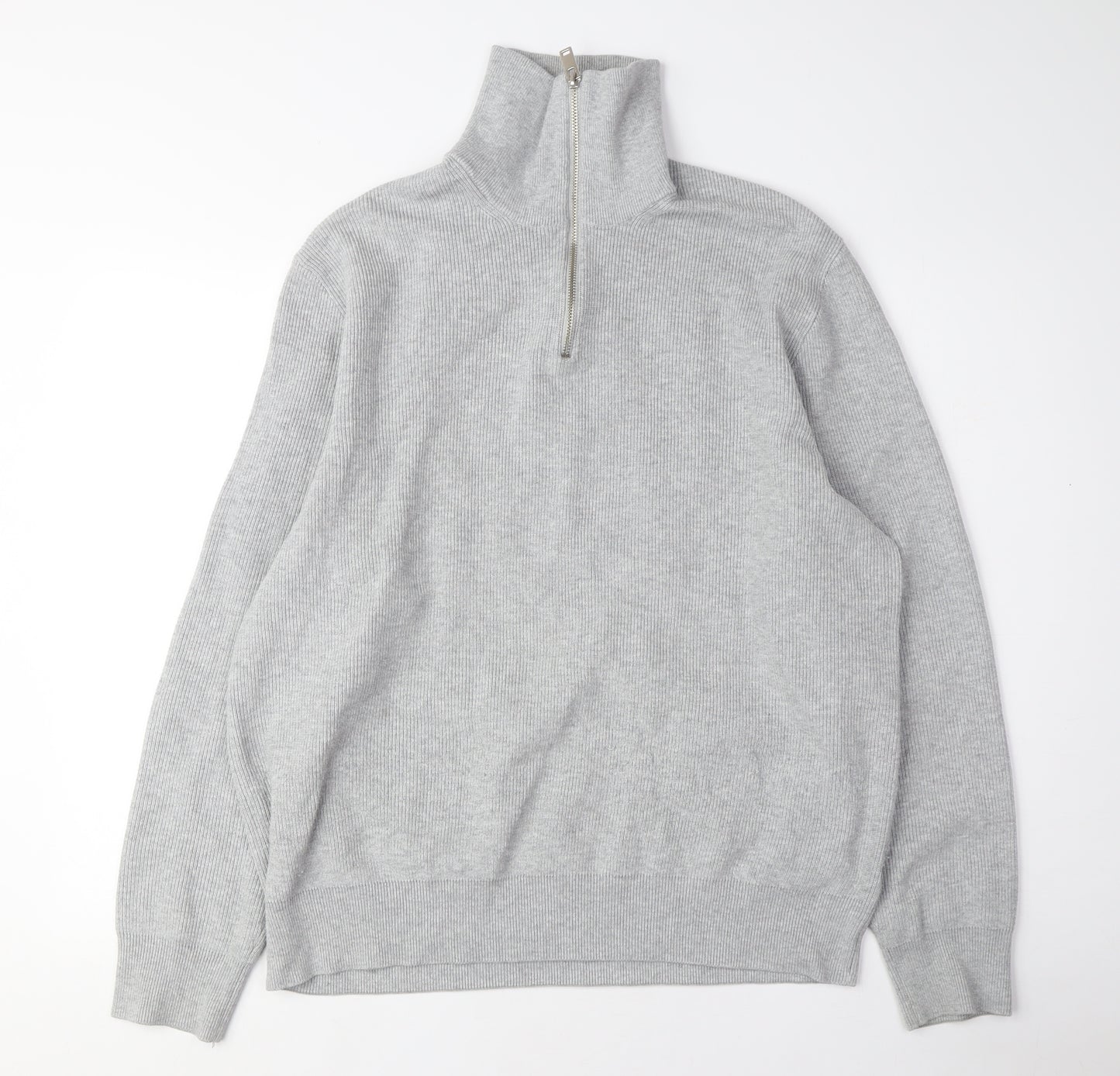 Marks and Spencer Men's Grey XL Full Zip Jumper
