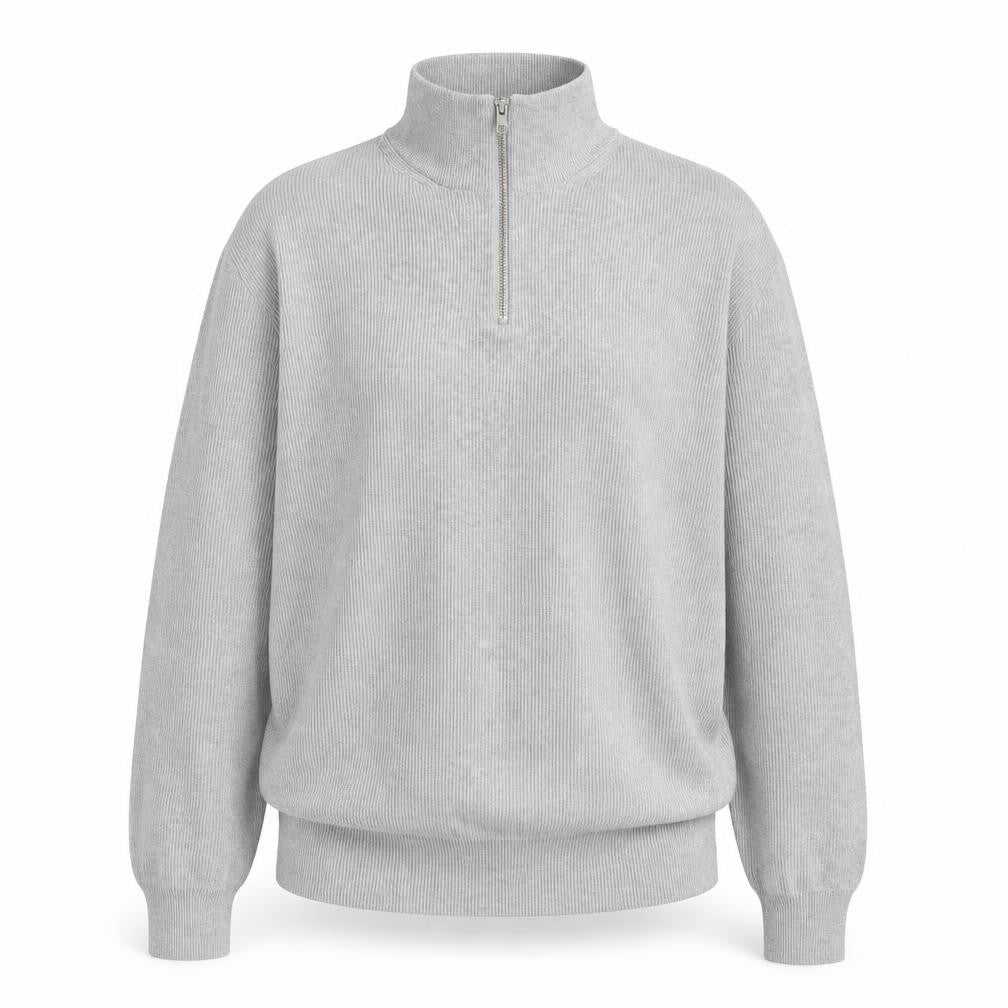 Front view of Marks & Spencer Men's Grey XL Full Zip Jumper