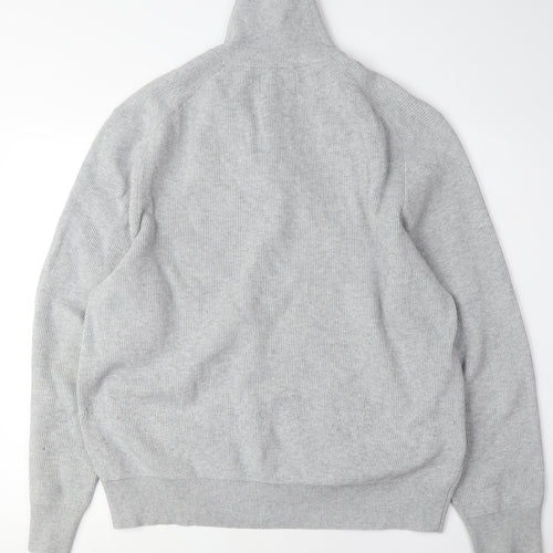 Marks and Spencer Men's Grey XL Full Zip Jumper
