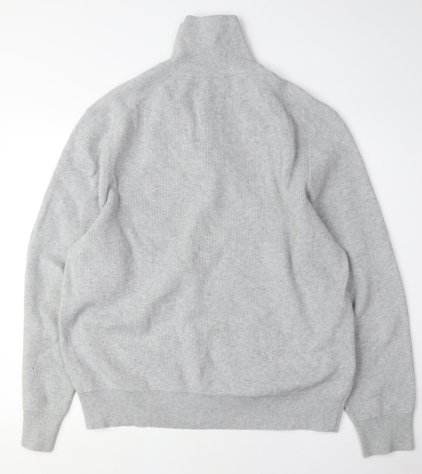 Marks and Spencer Men's Grey XL Full Zip Jumper