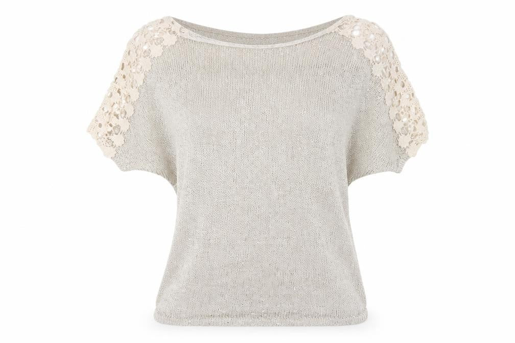 Front view of Victoria & Karl Women's Silver Sequin jumper One Size