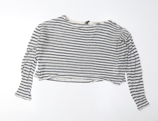 H&M Women's Striped Pullover Jumper Size 10