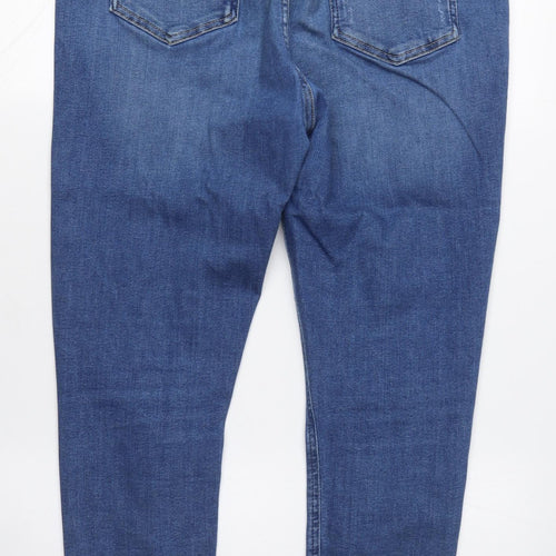 By Very Women's Blue Skinny Distressed Jeans Size 16
