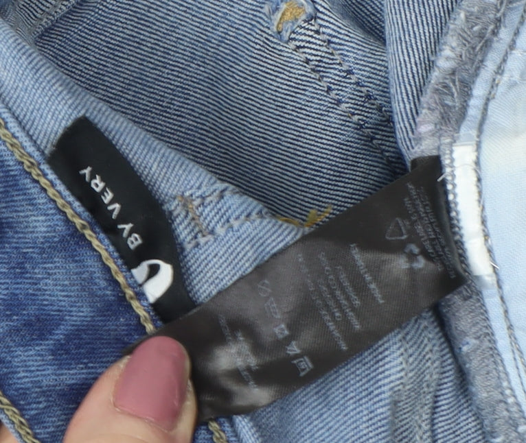 By Very Women's Blue Skinny Distressed Jeans Size 16