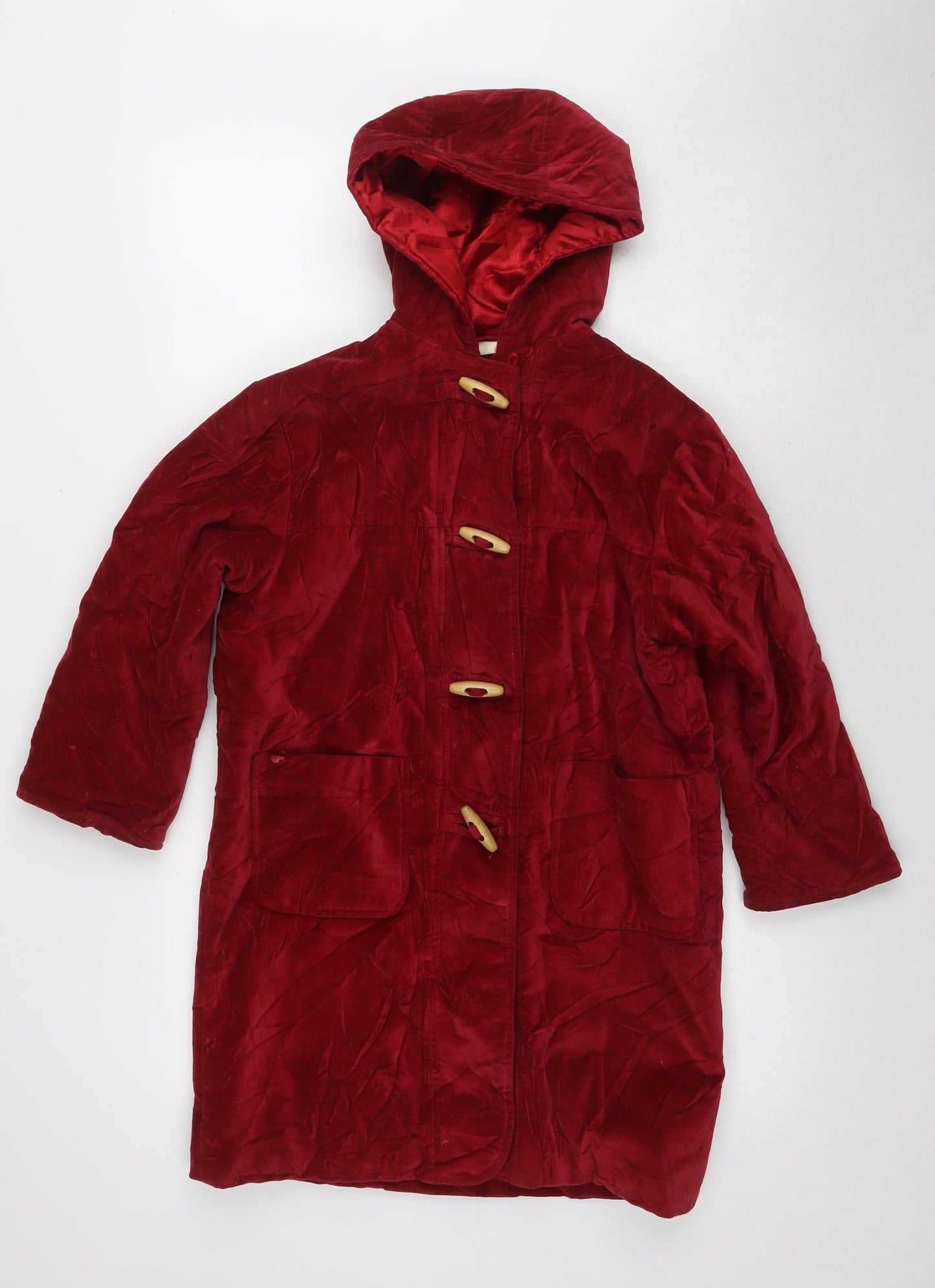 Laura Ashley Girls Red Duffle Coat 8-9 Years