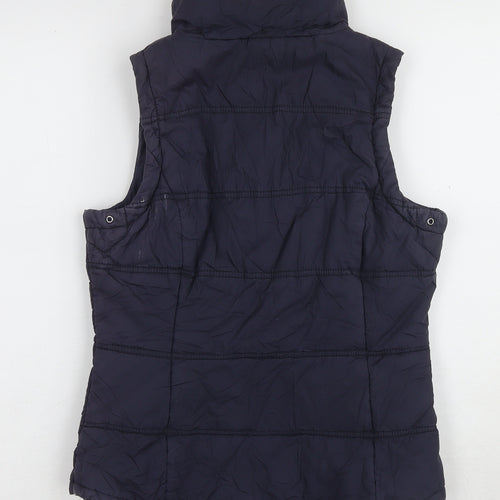 Next Women's Blue Puffer Waistcoat Size 10