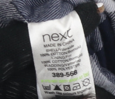 Next Women's Blue Puffer Waistcoat Size 10