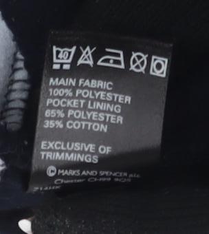 Marks and Spencer Women's Blue Fleece Jacket Size 20