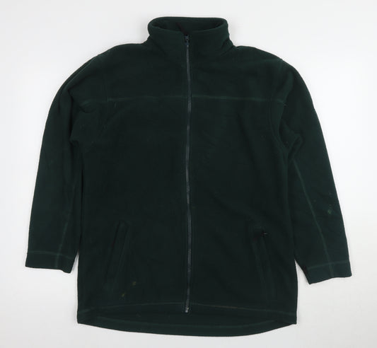 Regatta Women Green Fleece Jacket Size 12 Mid-Length