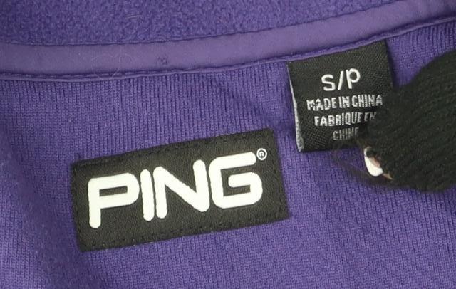Ping Women's Purple 1/2 Zip Fleece Golf Sweatshirt S