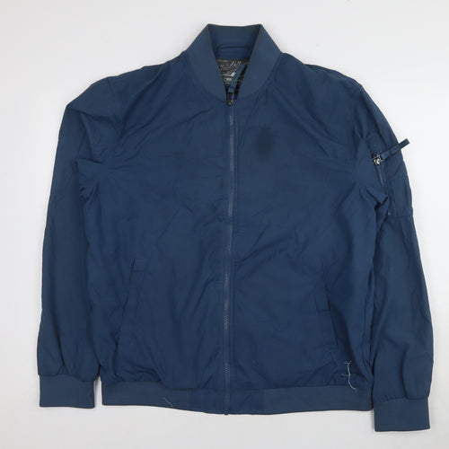 Jack & Jones Men's Blue Bomber Jacket XL
