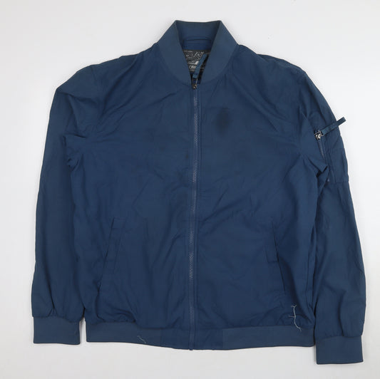 Jack & Jones Men's Blue Bomber Jacket XL