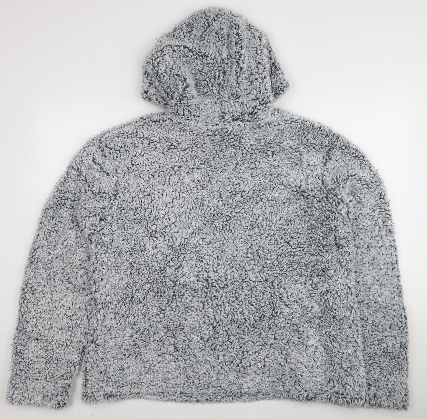 Dunelm Unisex Grey Fleece Pullover Hoodie 3XL