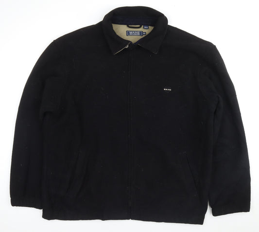 Maine New England Men's Black XL Windbreaker Jacket