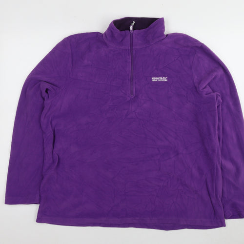 Regatta Unisex Adults Purple Fleece Pullover Size 44
