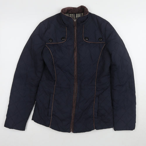 Savanah Collection Unisex Blue Quilted Jacket S
