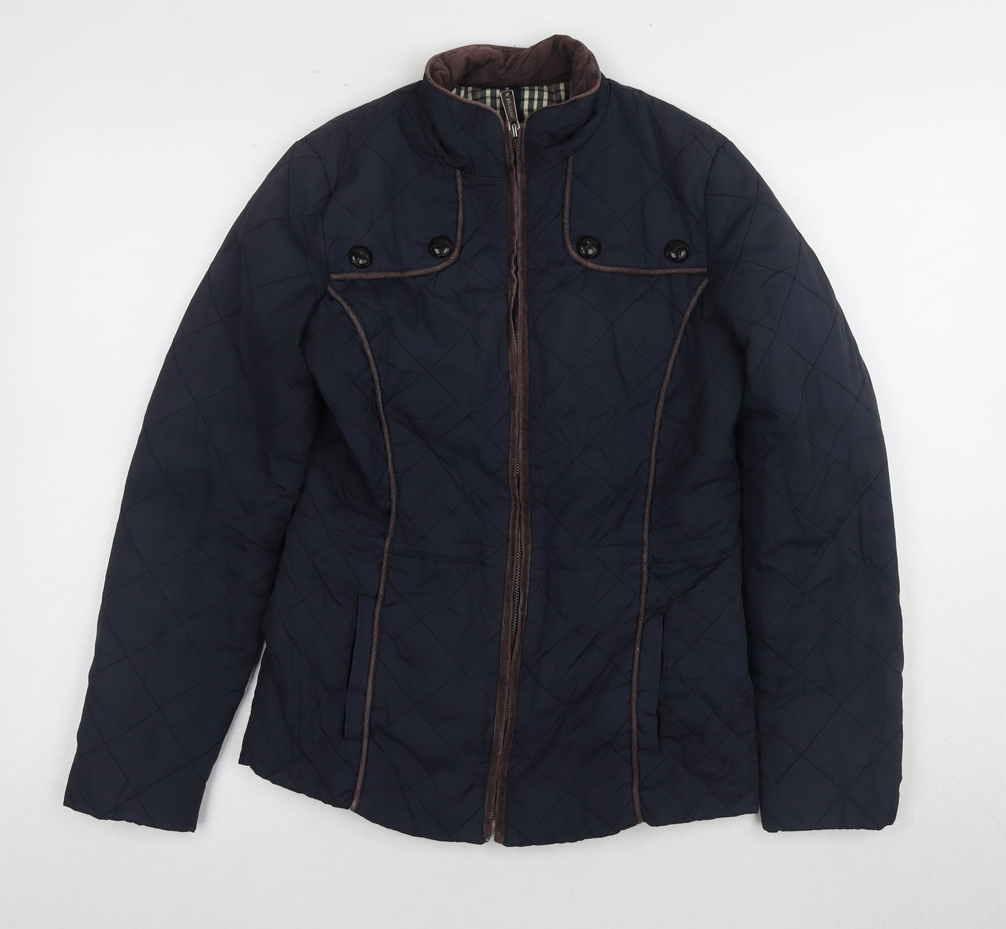Savanah Collection Unisex Blue Quilted Jacket S