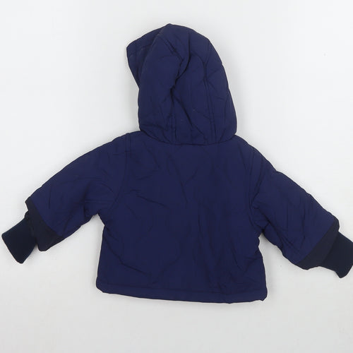 Marks and Spencer Unisex Blue 3-6M Puffer Jacket