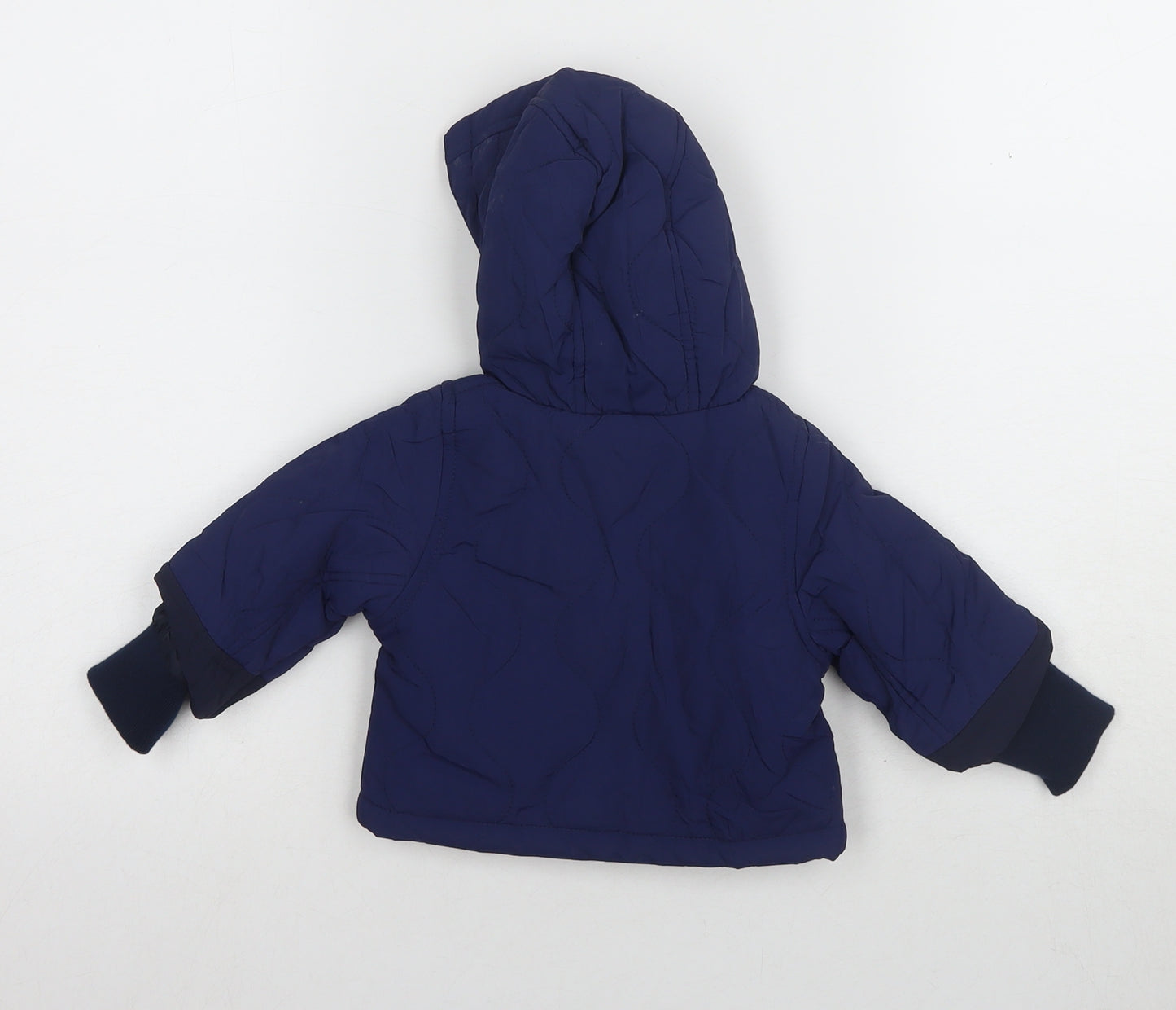 Marks and Spencer Unisex Blue 3-6M Puffer Jacket