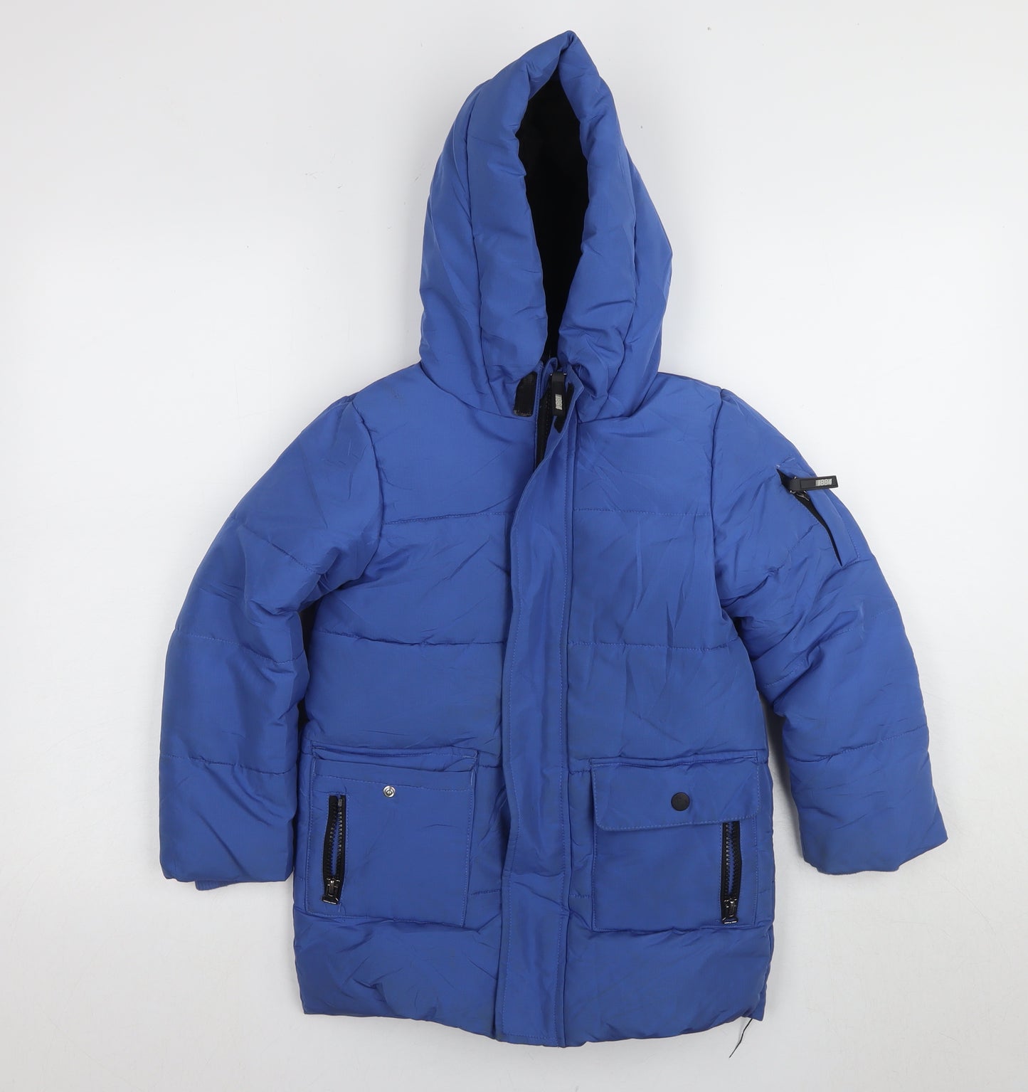 Marks and Spencer Boys Blue Puffer Jacket 5-6 Years