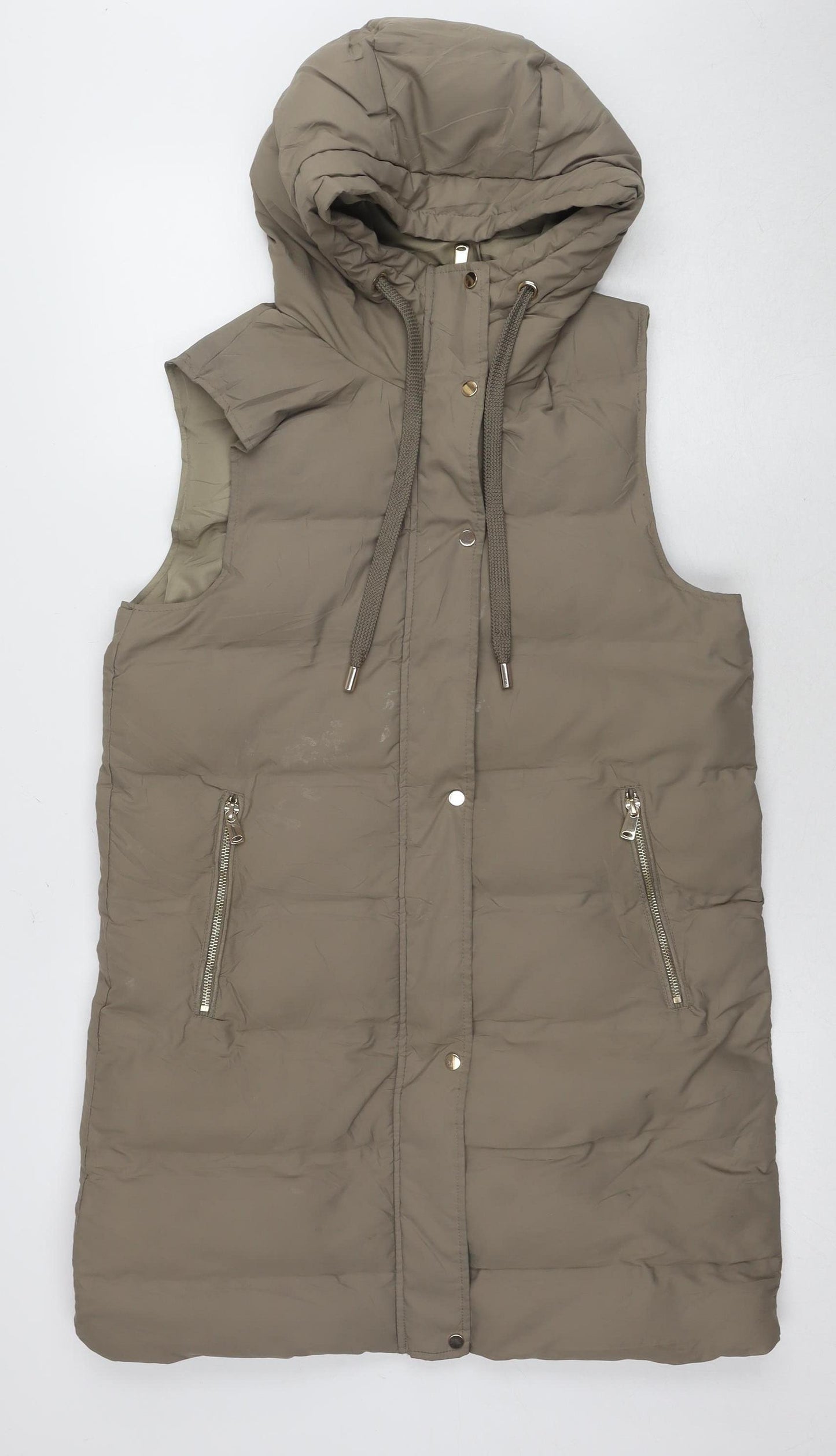 Zara Women's Brown XS Hooded Puffer Jacket