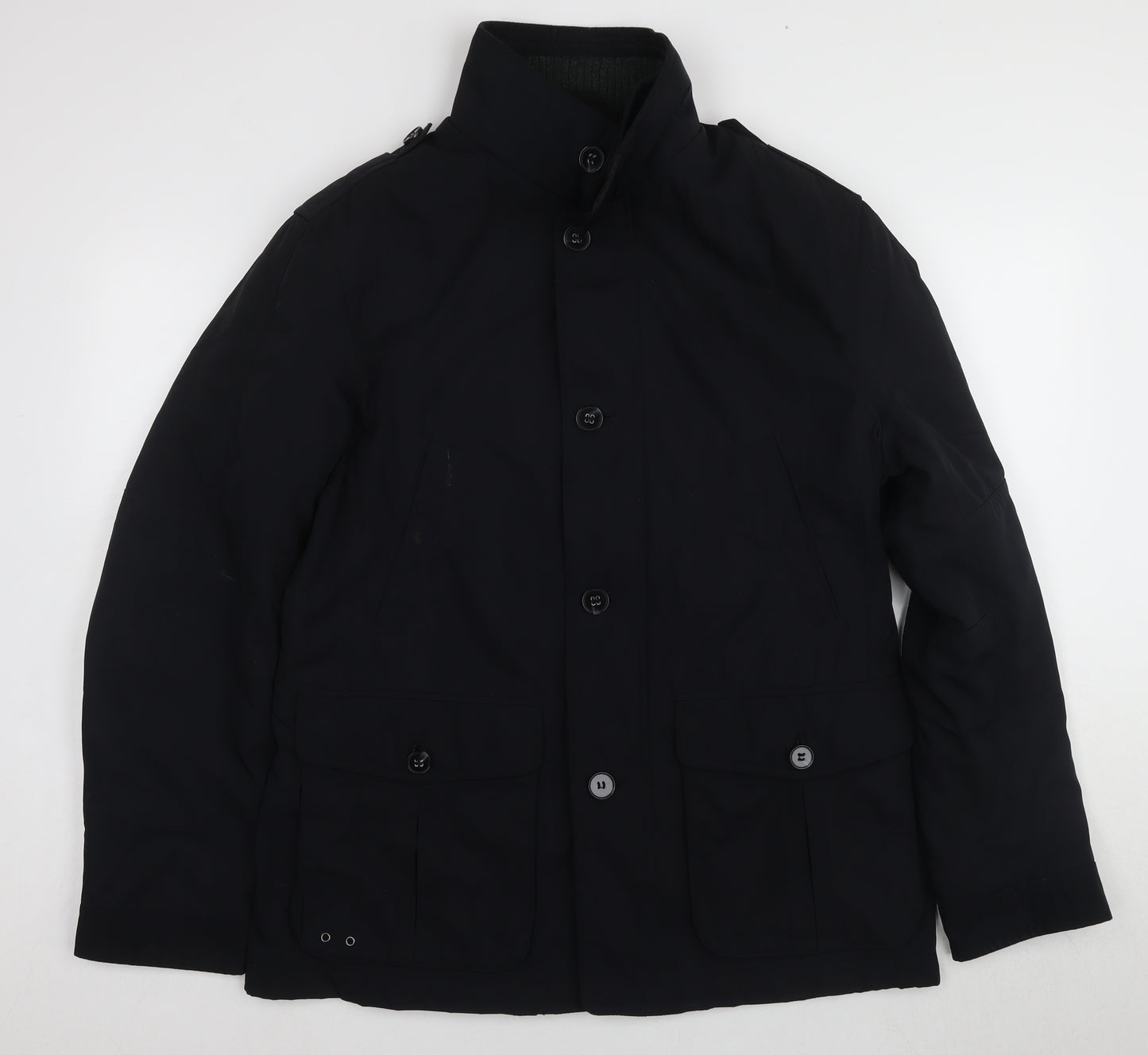 Marks and Spencer Men's Navy Mid-Length Jacket - M