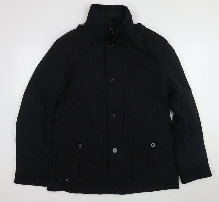 Marks and Spencer Men's Navy Mid-Length Jacket - M