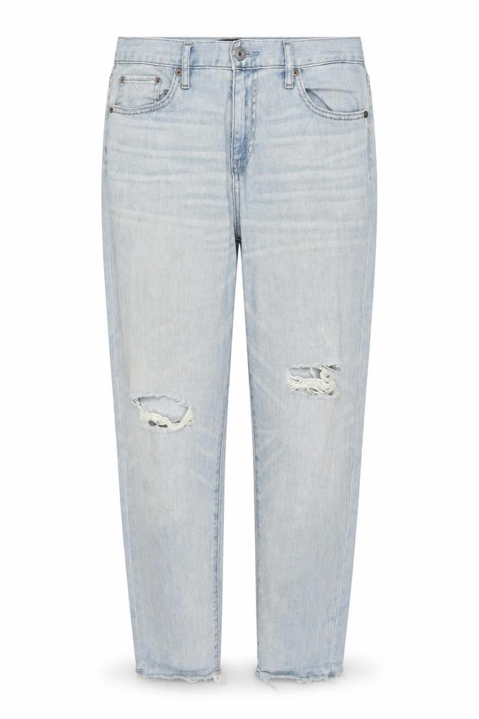 Uniqlo Women's Blue Distressed Jeans Size 10