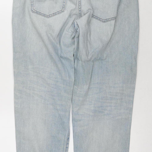 Uniqlo Women's Blue Distressed Jeans Size 10