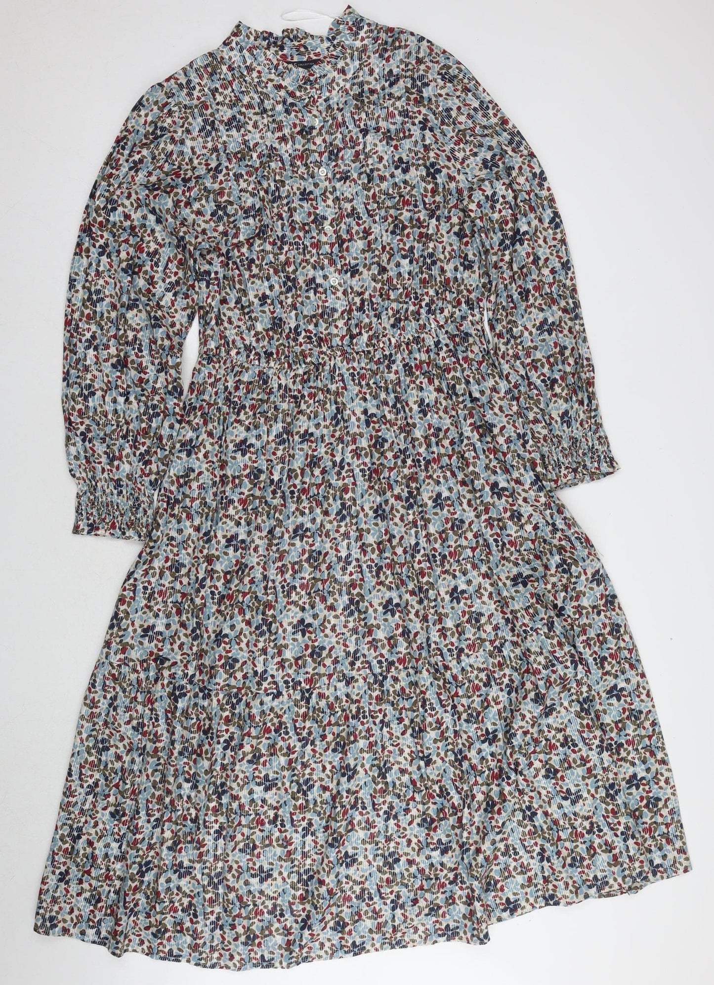 Marks and Spencer Women's Multicoloured Floral Dress Size 14
