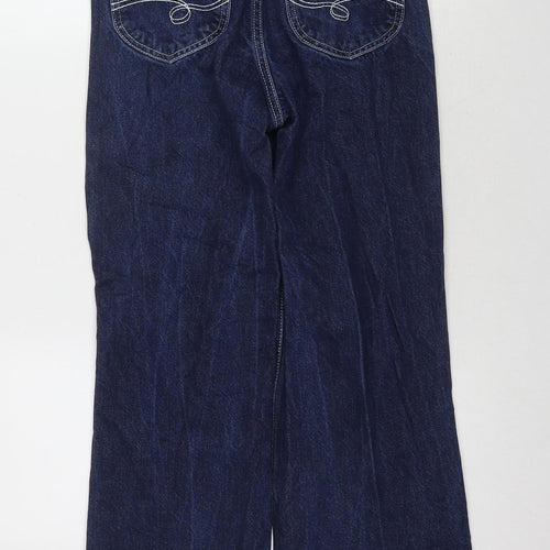 Topshop Women's Blue Straight Jeans, Size 10