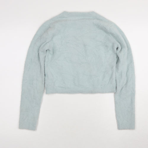 Pull & Bear Women's Blue Crew Neck Pullover Jumper S