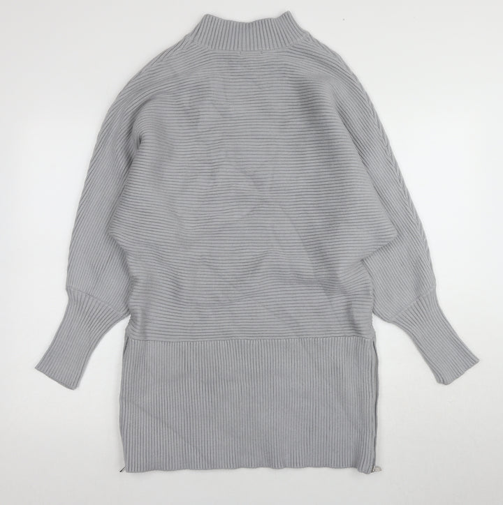 Sonder Studio Women's Grey Pullover Jumper, Size 12, High Neck