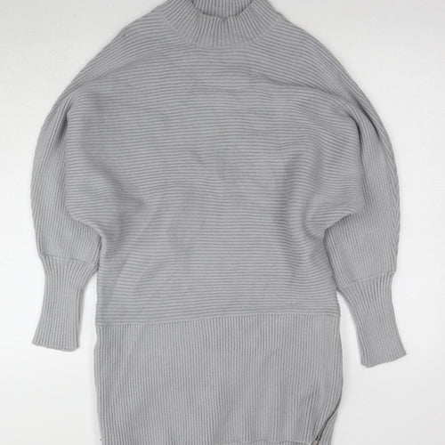 Sonder Studio Women's Grey Pullover Jumper, Size 12, High Neck