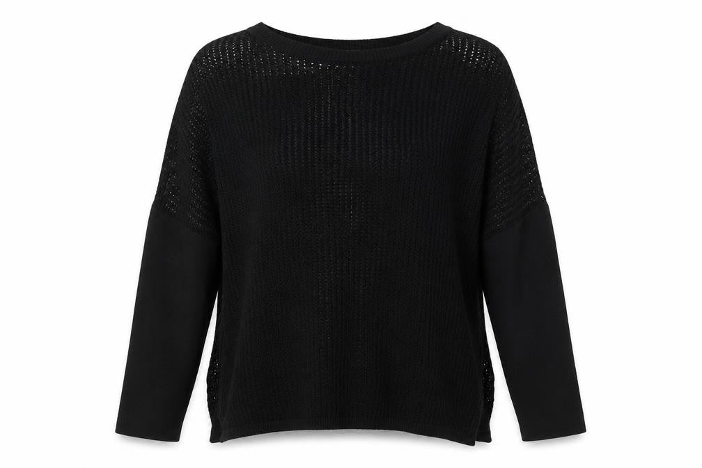 Front view of Topshop Women's Black jumper, size 10