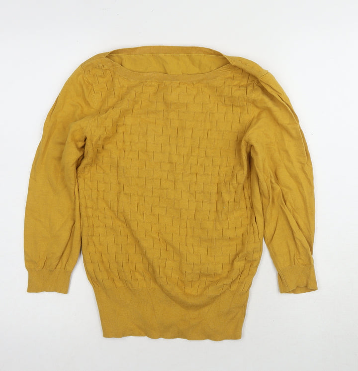 Oasis Women's Yellow Pullover Jumper M