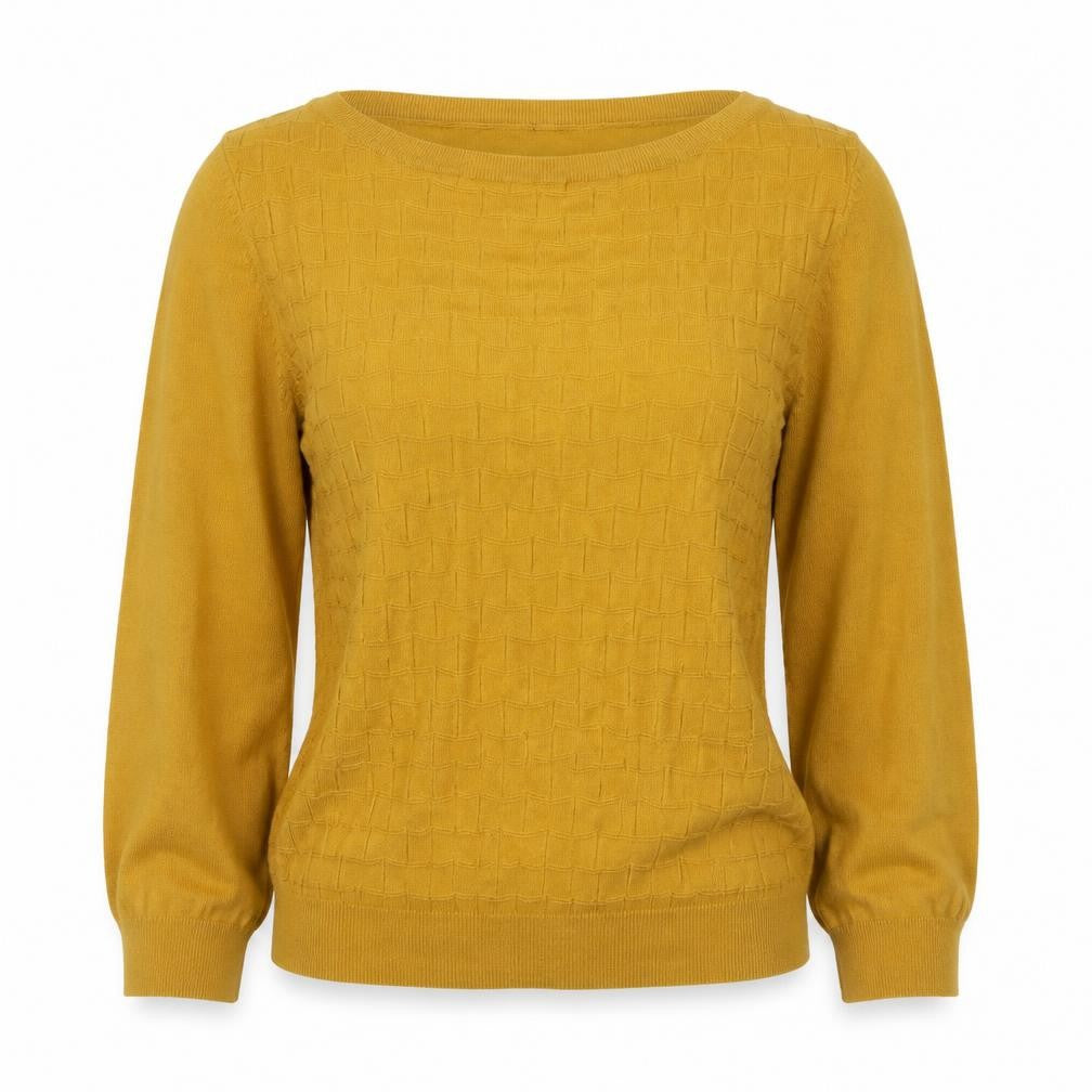 Front view of Oasis Women's Yellow jumper M