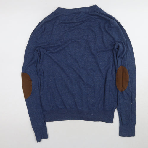 ASOS Men's Blue Cardigan XS V-Neck Cotton Casual