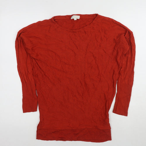 NOOSNOW Women's Red Cotton Pullover Jumper M