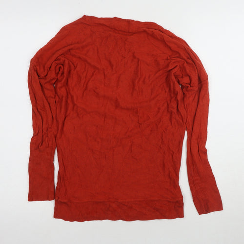 NOOSNOW Women's Red Cotton Pullover Jumper M