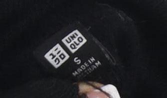 Uniqlo Women's Black Roll Neck Wool Jumper S