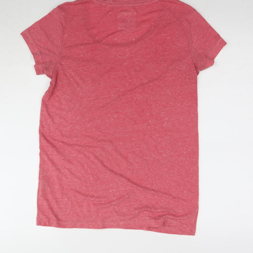 Jack Wills Women's Pink Basic T-Shirt UK Size 10
