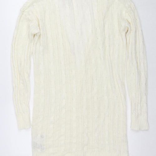 Blanco Women's Ivory Cardigan, Size 12